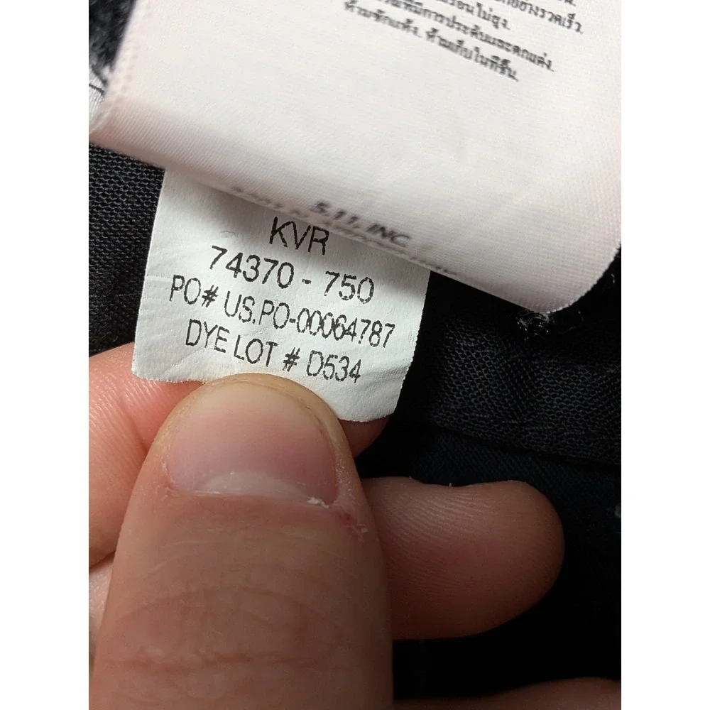 5.11 Tactical Pants Men's Dark Gray 32x32 Polyester Cotton Ripstop Workwear